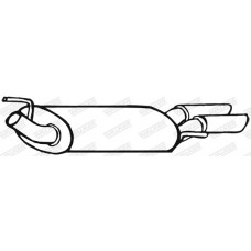 19108 WALKER Глушник вихлопних газів кінцевий