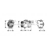FTAK384 AVA QUALITY COOLING Компресор кондиціонера