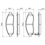0 986 494 151 BOSCH КомплеК т гальмівних колодок, дискове гальмо