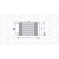 350203964000 MAGNETI MARELLI Конденсатор кондиціонера