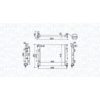 350213151100 MAGNETI MARELLI Радіатор охолодження двигуна
