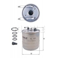KL 490D MAHLE Паливний фільтр