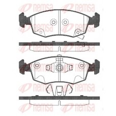 0172.72 REMSA Комплект гальмівних колодок дисковий гальм