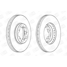 563123CH CHAMPION Гальмівний диск