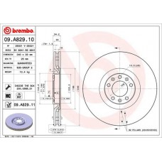 09.A829.11 BREMBO Гальмівний диск