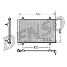 DCN07008 DENSO Конденсатор кондиціонера