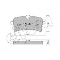 822-1261-0 CIFAM Комплект гальмівних колодок дисковий гальм