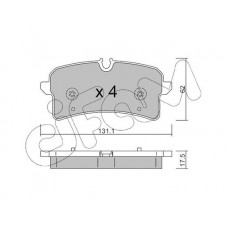 822-1261-0 CIFAM Комплект гальмівних колодок дисковий гальм