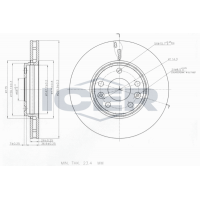 78BD4668-2 ICER Гальмівний диск