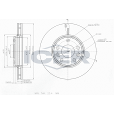 78BD4668-2 ICER Гальмівний диск
