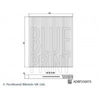 ADBP250075 BLUE PRINT Фільтр повітря у внутрішньому просторі
