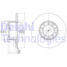 BG2265 DELPHI Гальмівний диск