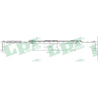C0629B LPR Тросик, cтояночный тормоз