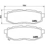 P 78 018 BREMBO Комплект гальмівних колодок дисковий гальм