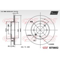 875602 MAXTECH Гальмівний диск