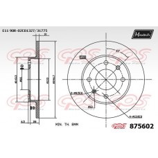 875602 MAXTECH Гальмівний диск