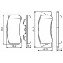 0 986 495 357 BOSCH Комплект гальмівних колодок дисковий гальм