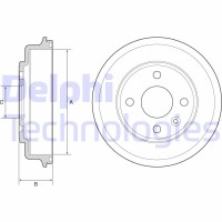 BF554 DELPHI Гальмівний барабан