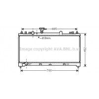 MZ2218 AVA QUALITY COOLING Радіатор охолодження двигуна