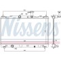 606146 NISSENS Радіатор охолодження двигуна