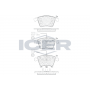 181777 ICER Комплект гальмівних колодок дисковий гальм