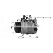 MSAK738 AVA QUALITY COOLING Компресор кондиціонера