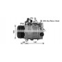 MSAK738 AVA QUALITY COOLING Компресор кондиціонера