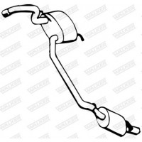 02900 WALKER Глушник вихлопних газів кінцевий