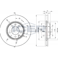 78BD4685-2 ICER Гальмівний диск