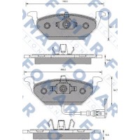 FO 687781 FOMAR Friction Комплект гальмівних колодок дисковий гальм