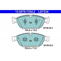 13.0470-7334.2 ATE Комплект гальмівних колодок дисковий гальм