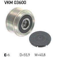VKM 03600 SKF Механізм вільного ходу генератора