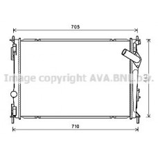 DNA2419 AVA QUALITY COOLING Радіатор охолодження двигуна