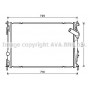 DNA2419 AVA QUALITY COOLING Радіатор охолодження двигуна