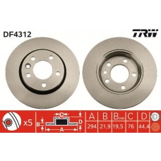 DF4312 TRW Гальмівний диск