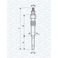 062900007304 MAGNETI MARELLI Свічка розжарювання