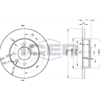 78BD4705-2 ICER Гальмівний диск