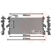 09012704 VAN WEZEL Радіатор охолодження двигуна