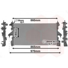 09012704 VAN WEZEL Радіатор охолодження двигуна