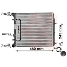 76002005 VAN WEZEL Радіатор охолодження двигуна
