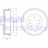 BF513 DELPHI Гальмівний барабан