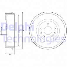 BF513 DELPHI Гальмівний барабан