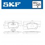 VKBP 90361 SKF Комплект гальмівних колодок дисковий гальм