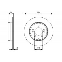 0 986 479 A45 BOSCH Гальмівний диск