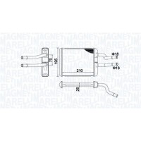 350218500000 MAGNETI MARELLI Теплообмінник обігрів салону