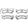 8DB 355 013-091 HELLA PAGID Комплект гальмівних колодок дисковий гальм