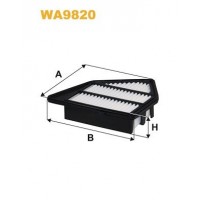 WA9820 WIX FILTERS Повітряний фільтр