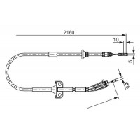 1 987 482 284 BOSCH Тросик, cтояночный тормоз