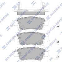 SP1568 Hi-Q Комплект гальмівних колодок дисковий гальм