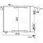 AC 349 000S MAHLE Конденсатор кондиціонера